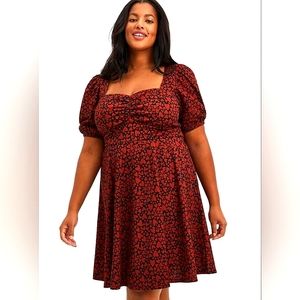 🆕️ NWT Mini Textured Knit Skater Dress - Hearts